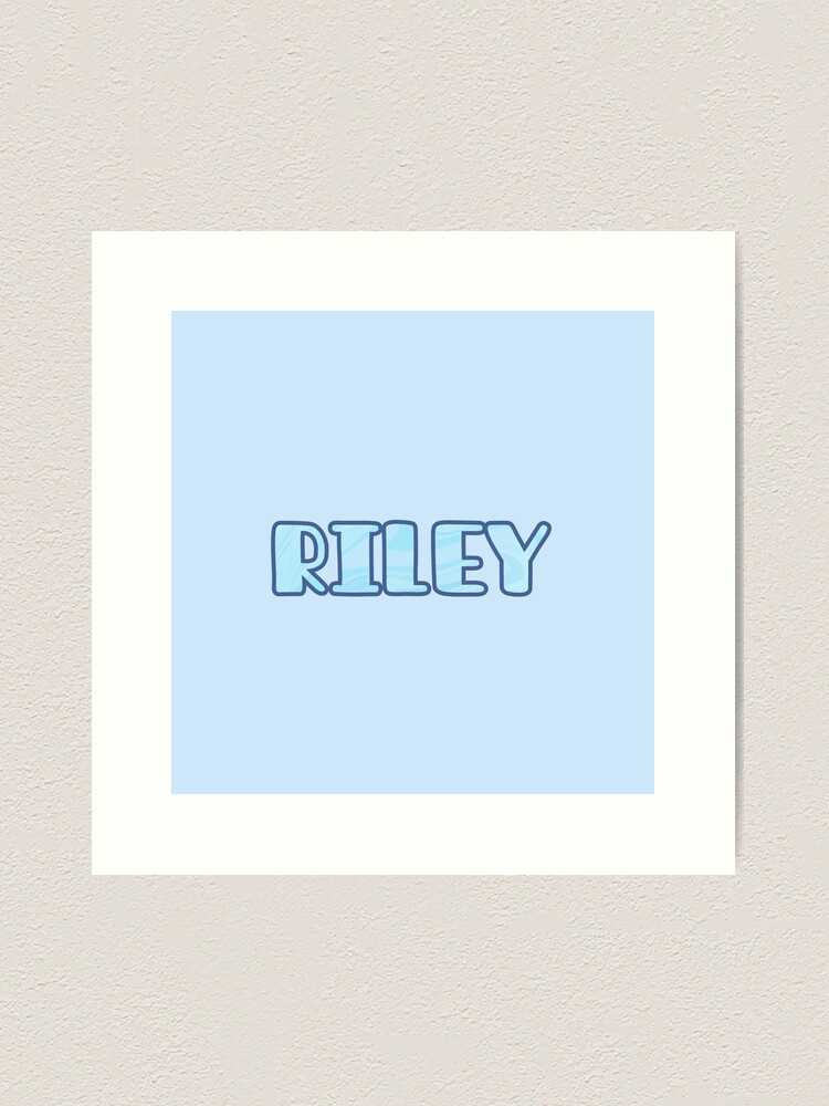 Riley (male) | Name Art Print