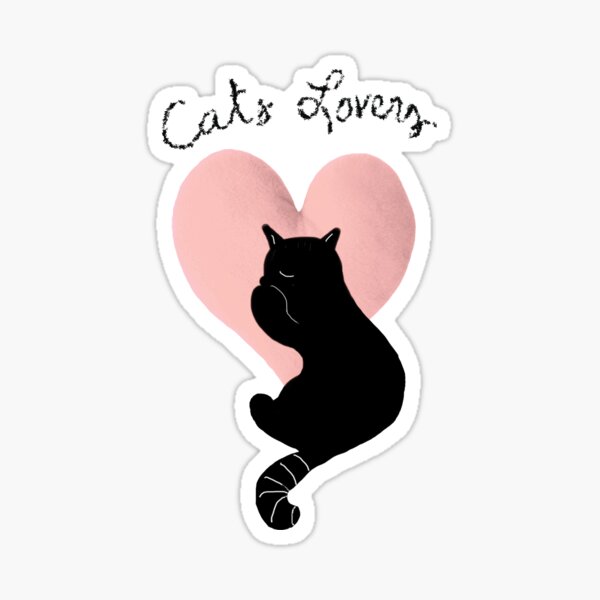 cat lovers Sticker