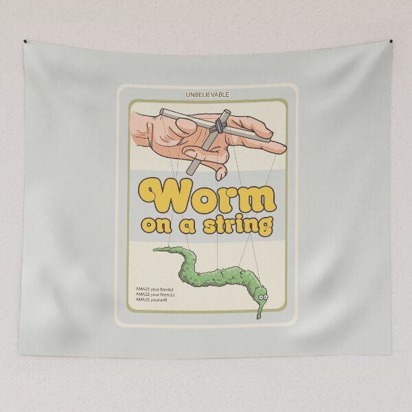 Item preview, Worm on a string designed and sold by Felipeoferreira.