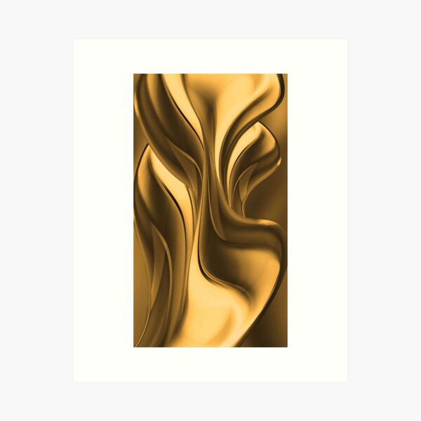 Aperçu de l'œuvre Motif de tourbillon d'or liquide créée et vendue par WisdomInspired.