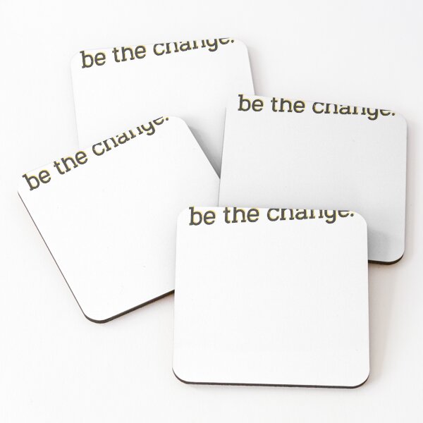 Item preview, Be The Change Serif Yellow designed and sold by sharedipmemes.