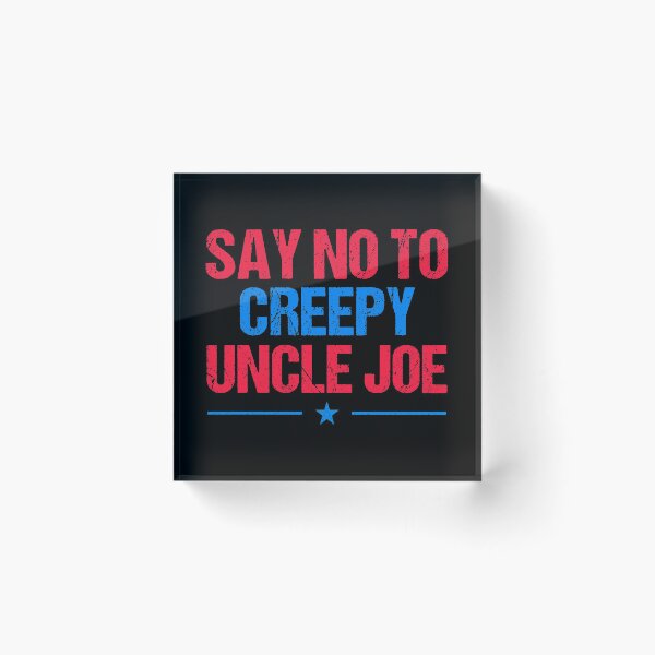 Item preview, Say No To Creepy Uncle Joe Vintage Design Funny Anti Joe Biden 2020 Retro designed and sold by naworas.