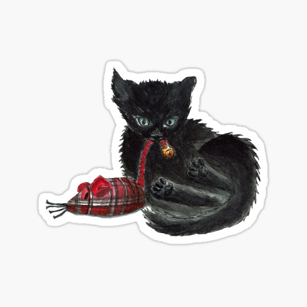 aquarell katze spielen geschenke merchandise redbubble
