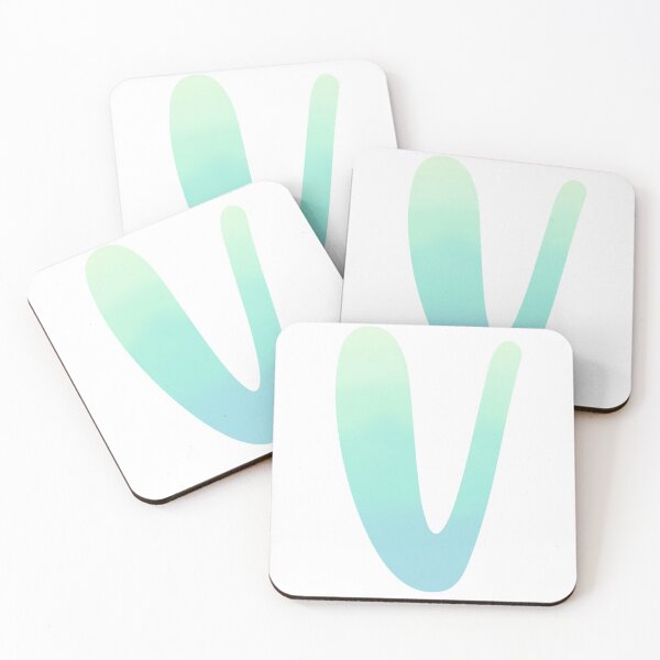Item preview, Personalized Seafoam Color Palette Monogram V designed and sold by TheFamilyVan.