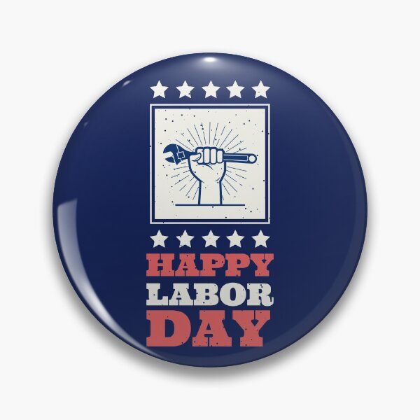 Item preview, Vintage american flag colors Happy labor day designed and sold by TamGustam.
