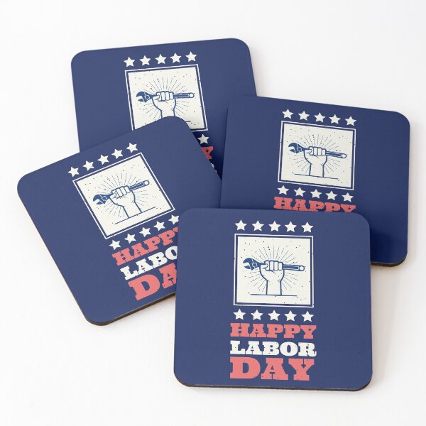 Item preview, Vintage american flag colors Happy labor day designed and sold by TamGustam.