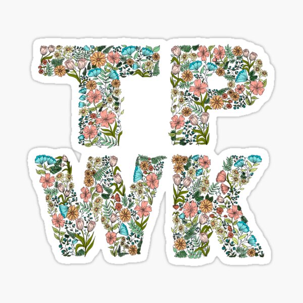 TPWK Flowers (Square) Sticker