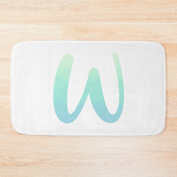 Item preview, Personalized Seafoam Color Palette Monogram W designed and sold by TheFamilyVan.
