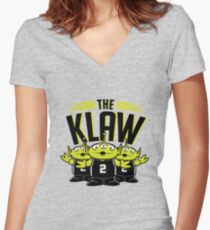 Die Klaw-Geschichte Shirt mit V-Ausschnitt