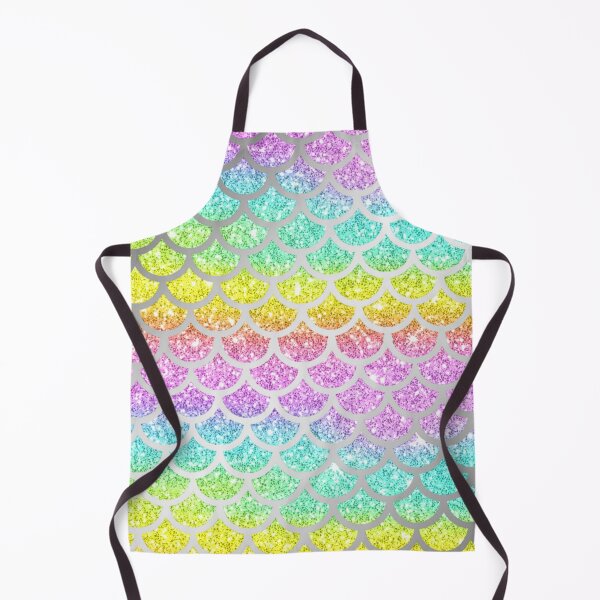 Aperçu de l'œuvre Shimmery Rainbow Glitter Mermaid Scales créée et vendue par digitalvintage.