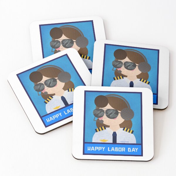Item preview, Happy Labor Day for Woman Pilot designed and sold by TamGustam.