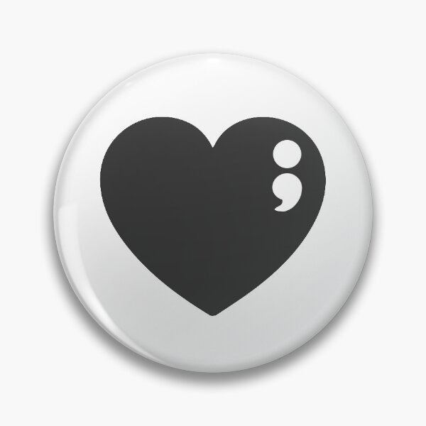 Item preview, SEMICOLON IN HEART designed and sold by It's Okay to Not Be Okay Movement.
