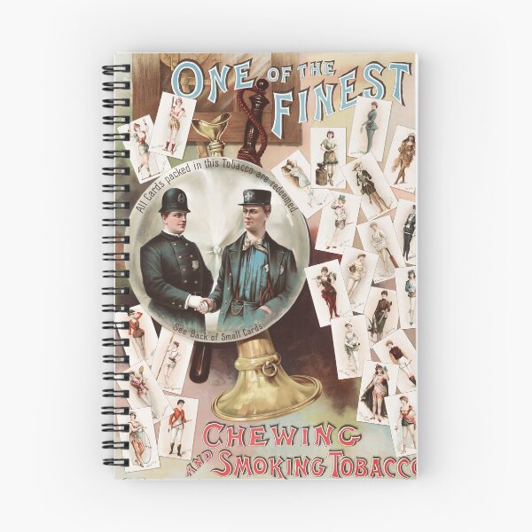 Item preview, Policeman and Fireman Shaking Hands - Vintage Tobacco Ad - Circa 1890 designed and sold by warishellstore.