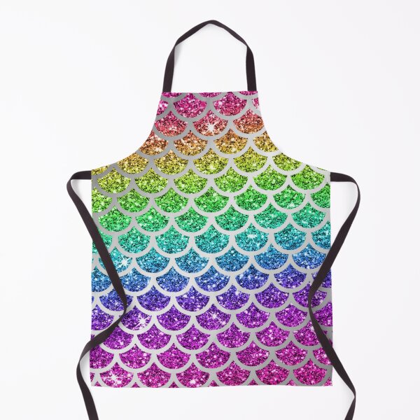 Aperçu de l'œuvre Shimmery Rainbow Glitter Mermaid Scales créée et vendue par digitalvintage.