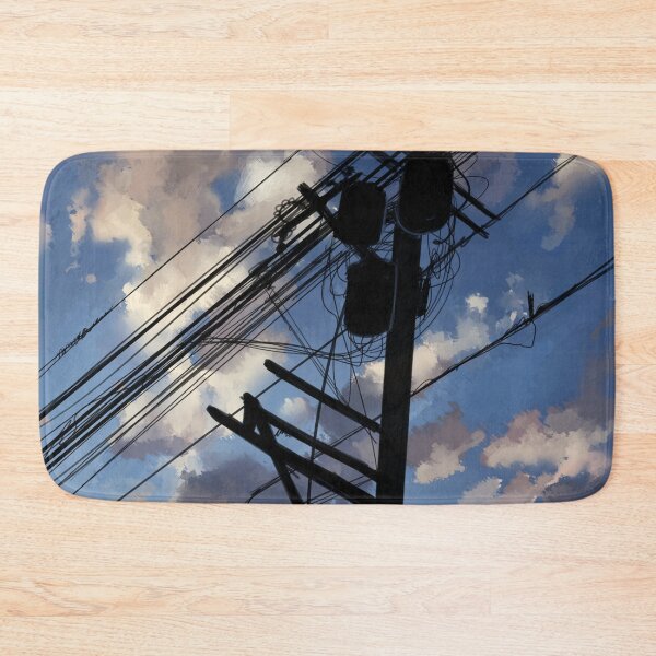 Item preview, blue sky telephone wires designed and sold by Maysoulrose.