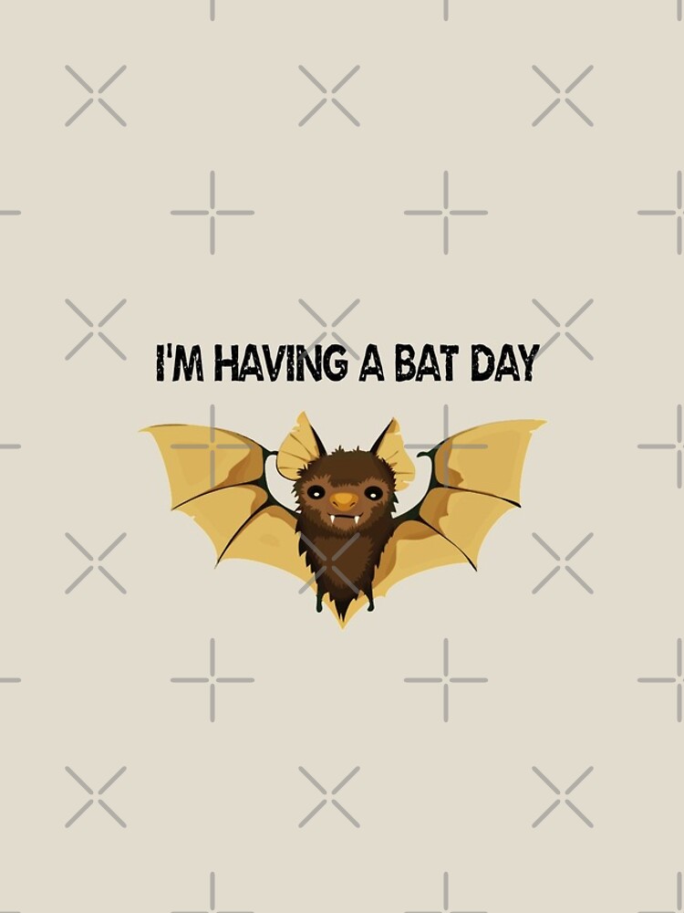 "funny halloween bat pun / having a bat day / kids" iPhone Case & Cover