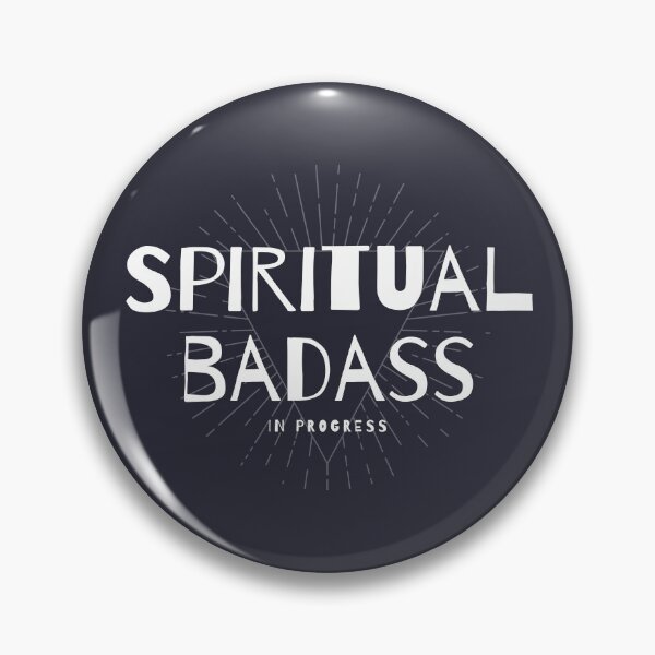 Item preview, Spiritual Badass In Progress Black and White designed and sold by Pink Mint.