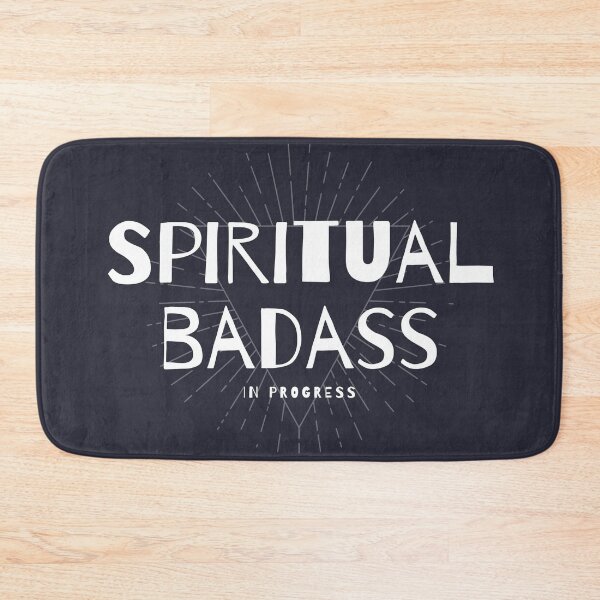 Item preview, Spiritual Badass In Progress Black and White designed and sold by Pink Mint.