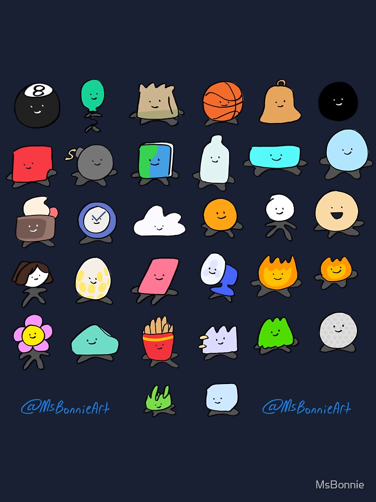 Bfdi All Contestants Pack Part 1 - Bfb - Sticker