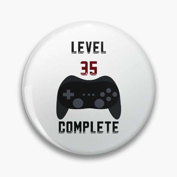 Item preview, Level 35 complete, birthday, birthday present, gift idea designed and sold by ThommyBLN.