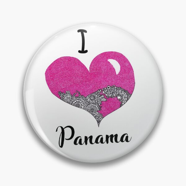 Item preview, Panama Love Map Heart designed and sold by DesignPMG.