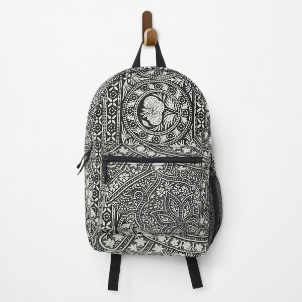 Item preview, BLACK WHITE FLOWERS, ANTIQUE ORIENTAL FLORAL DECOR designed and sold by BulganLumini.