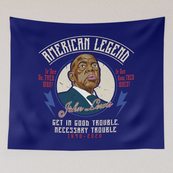 Item preview, John Lewis American Legend Good Trouble designed and sold by Alema Art.
