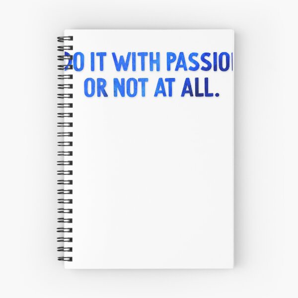 Item preview, Do It With Passion Or Not At All Blue Watercolor designed and sold by sharedipmemes.
