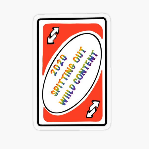 Uno Reverse Card Blue Sticker for Sale by YourLilMaymi