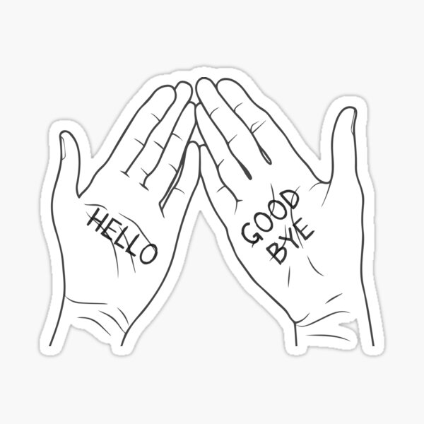 Klaus Hargreeves Hands Umbrella Academy Hello Goodbye 2 Sticker By Kauzsl Redbubble