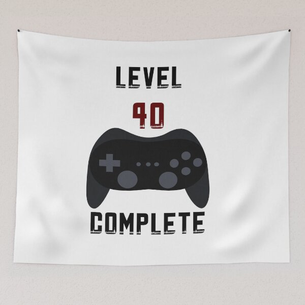 Item preview, Level 40 complete, birthday, birthday present, gift idea designed and sold by ThommyBLN.