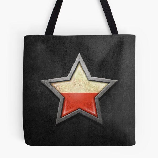 Item preview, Polish Flag Inside of an Aged and Scratched Star designed and sold by JeffBartels.