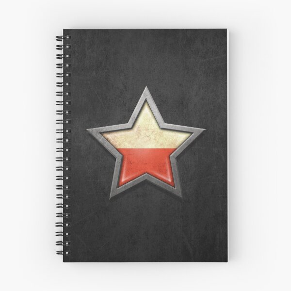 Item preview, Polish Flag Inside of an Aged and Scratched Star designed and sold by JeffBartels.