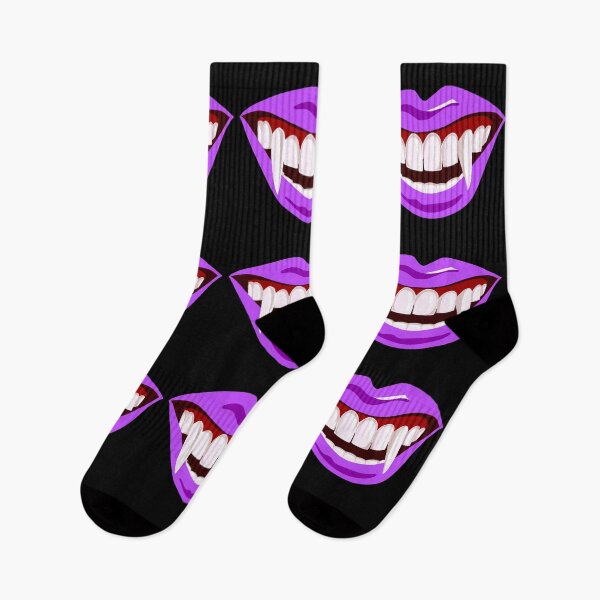 Item preview, Halloween Dracula vampire fags mouth purple lip designed and sold by PG Illustration.