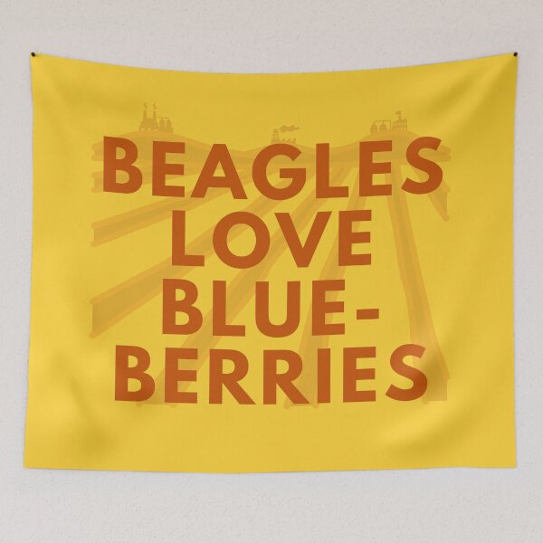 Item preview, Beagles Love Blueberries // Fantastic Mr. Fox // Wes Anderson designed and sold by KylieBeth Designs.