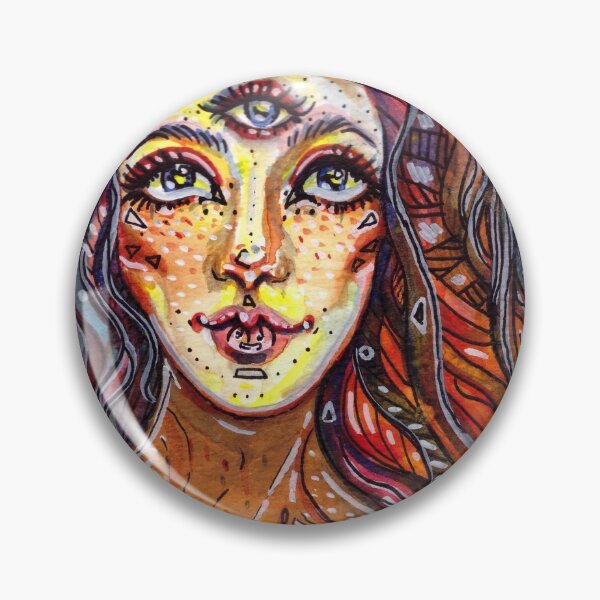 Item preview, The Girl with Three Eyes designed and sold by AndyLanesArt.