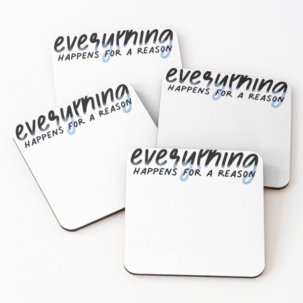Item preview, Everything Happens For A Reason Watercolor Script designed and sold by sharedipmemes.