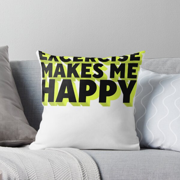 Item preview, Excercise Makes Me Happy Yellow 3d designed and sold by sharedipmemes.