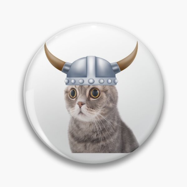 Item preview, Funny Viking Kitty Cat Pussy Helmet with horns Shield Hat Funny Cute designed and sold by funnytshirtemp.
