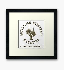 Australian Bushcraft Magazine Logo - olive drab Framed Print