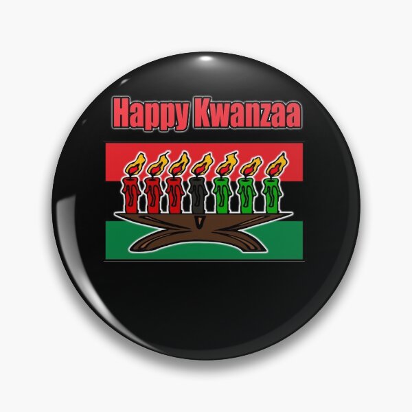 Item preview, Happy Kwanzaa Kinara Candles Pan African Flag designed and sold by funnytshirtemp.
