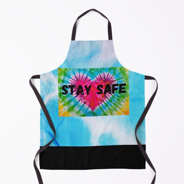 Item preview, stay safe gifts -tie dye patterns, blue and white with a heart designed and sold by fra02.