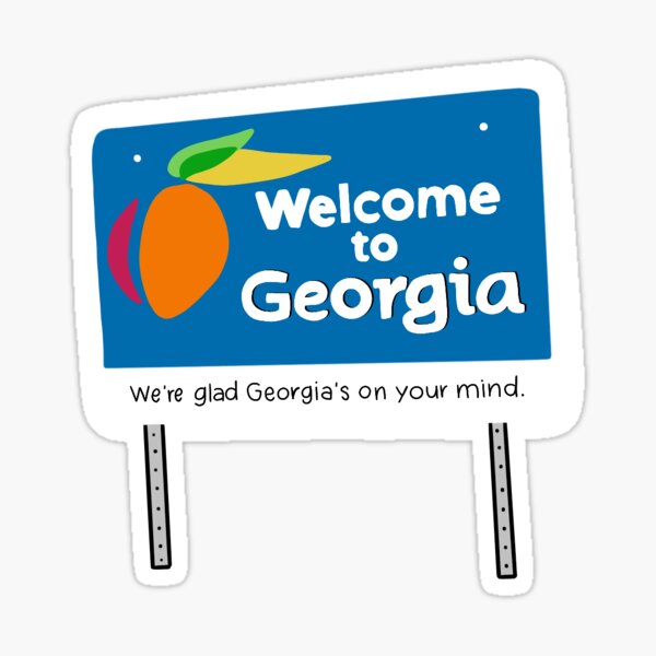 Item preview, State of Georgia Welcome Sign designed and sold by jessicamegan143.