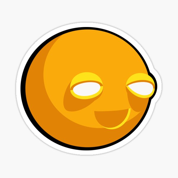 Smiling Yellow Face Sticker