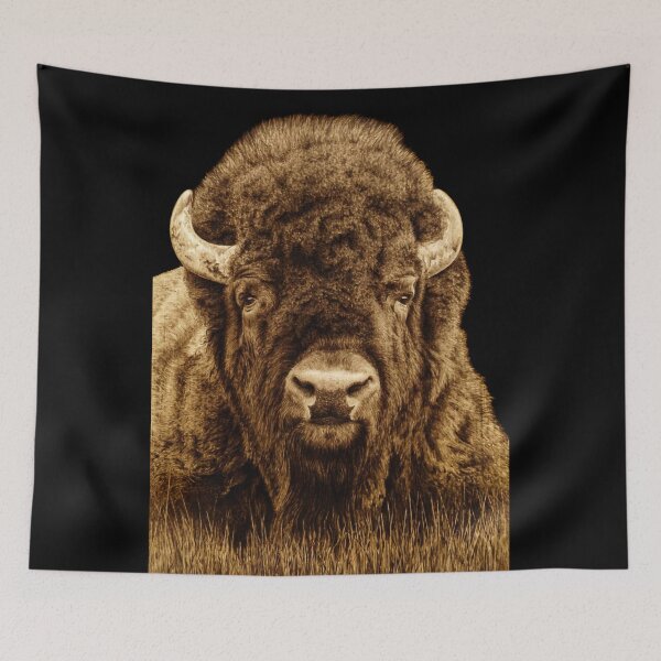 Item preview, Bison Woodburning by Minisa Robinson designed and sold by MinisaRobinson.