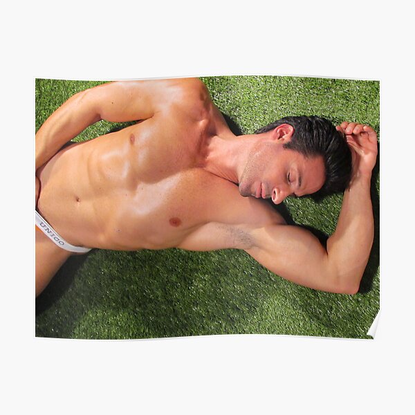 Sleeping hunk Poster