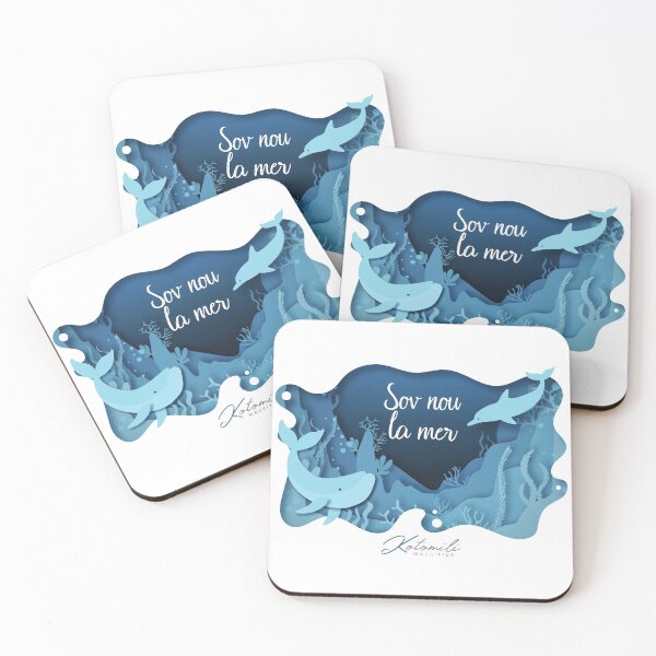 Item preview, Sov nou la mer whale & dolphin Mauritius designed and sold by Kotomili.