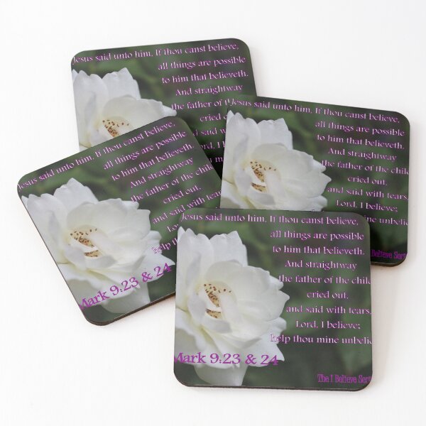 Item preview, Mark 9:23 - All things are possible to him that BELIEVETH designed and sold by aprilann.