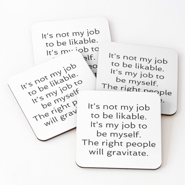 Item preview, It's not my job to be likeable - self love quotes designed and sold by Inspirationmotivation.