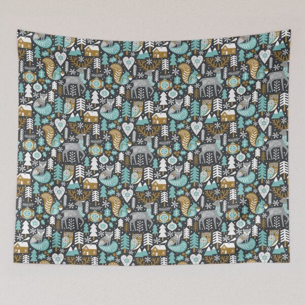 Artikelvorschau, Woodland Folk Animal Pattern entworfen und verkauft von OrnamentallyYou.